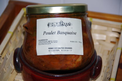 Conserve de Poulet Basquaise de la ferme des Hautes Granges